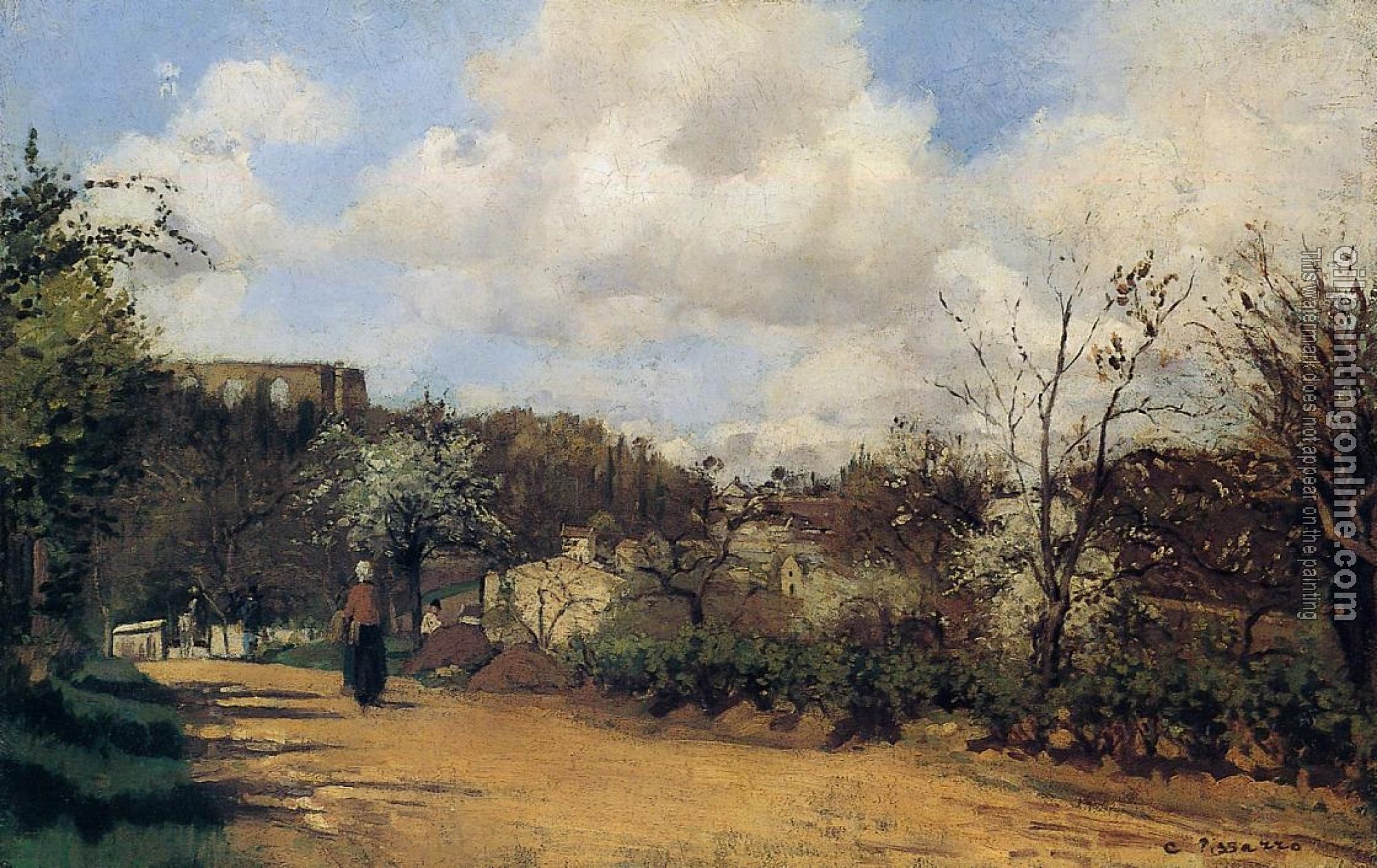 Pissarro, Camille - Springtime in Louveciennes